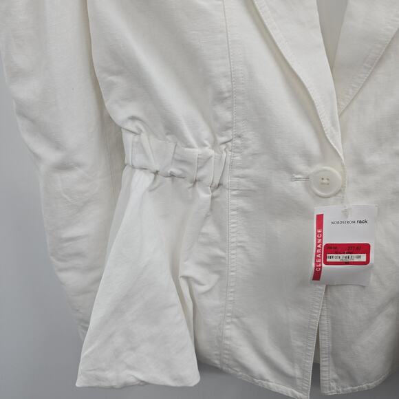Ulla Johnson Blazer Womens Small White Linen Silk Jacket - Picture 5 of 11